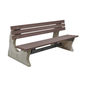 Park Bench Recycled Plastic Brown