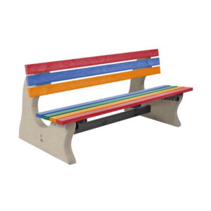 Park Bench Recycled Plastic Multi