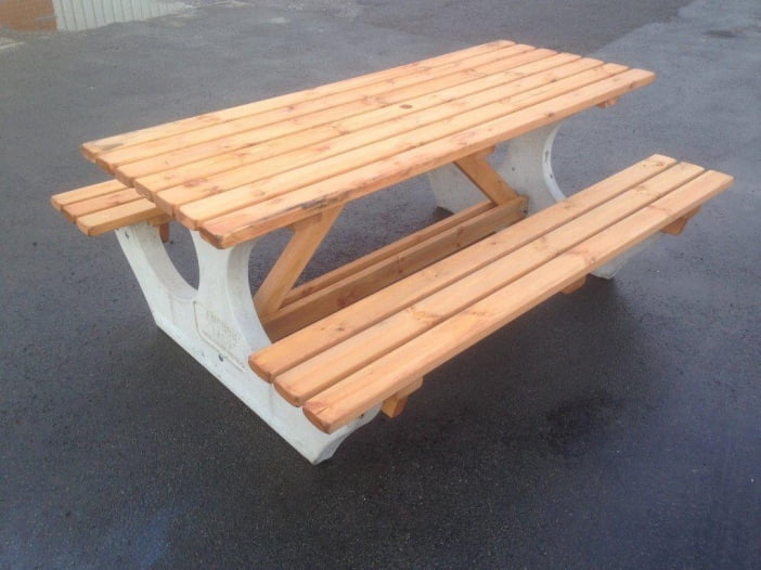 anchor fast bench after power wash